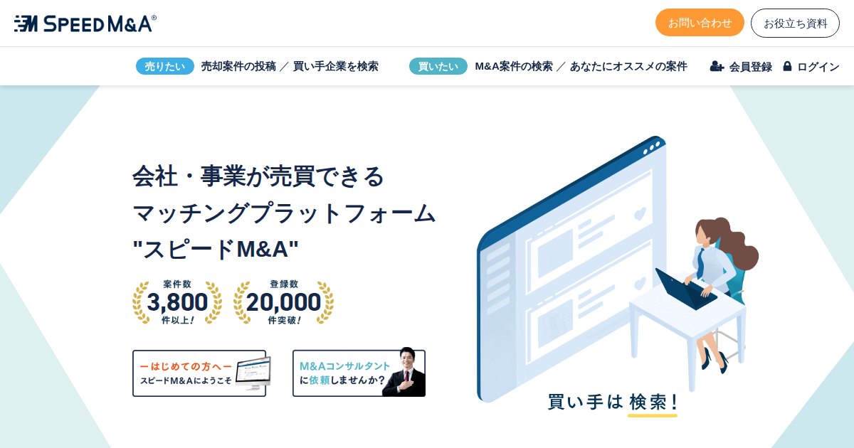 スピードM&A｜副業で育てた事業やサイトを売却して資金化する